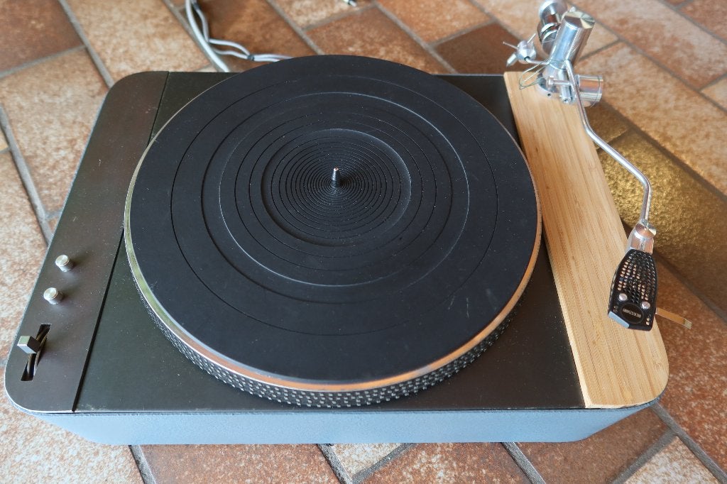 sansui 525 motor met 10" transcriptior arm, TV, Hi-fi & Vidéo, Enlèvement, Reconditionné, Tourne-disque