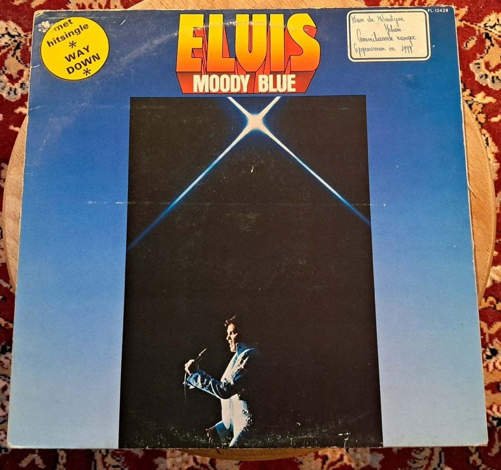 Elvis Presley - Moody Blue, Cd's en Dvd's, LP, Gebruikt, Ophalen of Verzenden, 12 inch