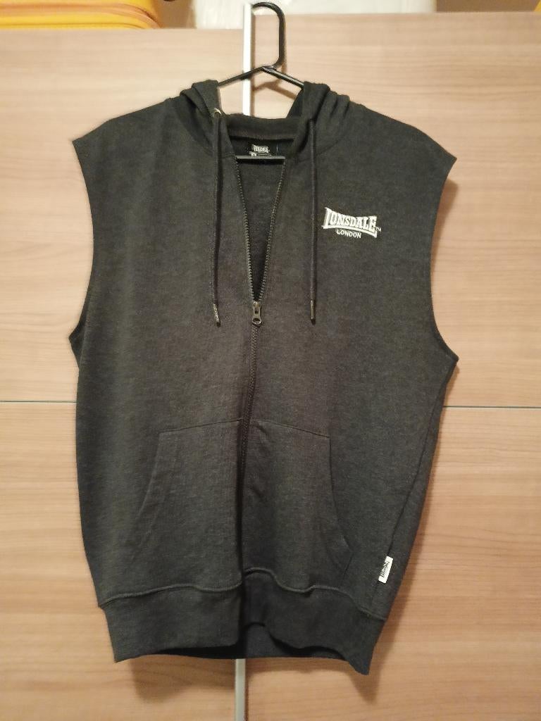 Sleeveless hoodie heren- nooit gedragen, Ophalen, Lonsdale, Zo goed als nieuw, Grijs