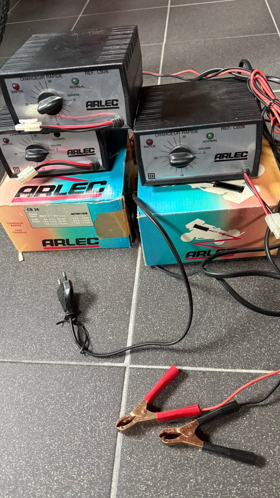3x Arlec CB26 Vintage Lader – Tamiya / Nikko / Kyosho / RC, Enlèvement, Utilisé