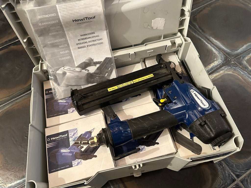 Hewitool Carat niet-/nagelpistool combi 3 in 1, Ophalen, Zo goed als nieuw, Tacker/nietmachine, Overige merken