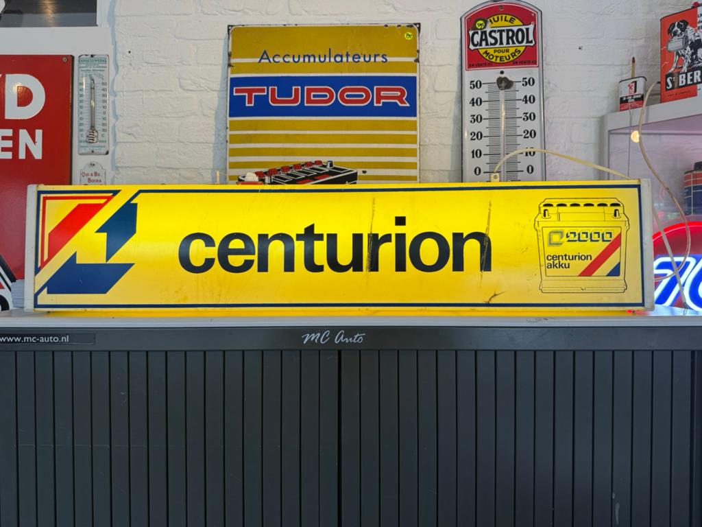 centurion accus reclame lichtbak, Ophalen, Gebruikt, Lichtbak of (neon) lamp