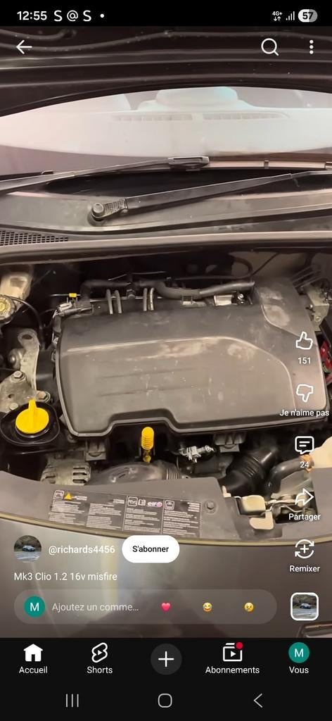 Moteur renault pour pièces code em D4F., Autos : Pièces & Accessoires, Renault