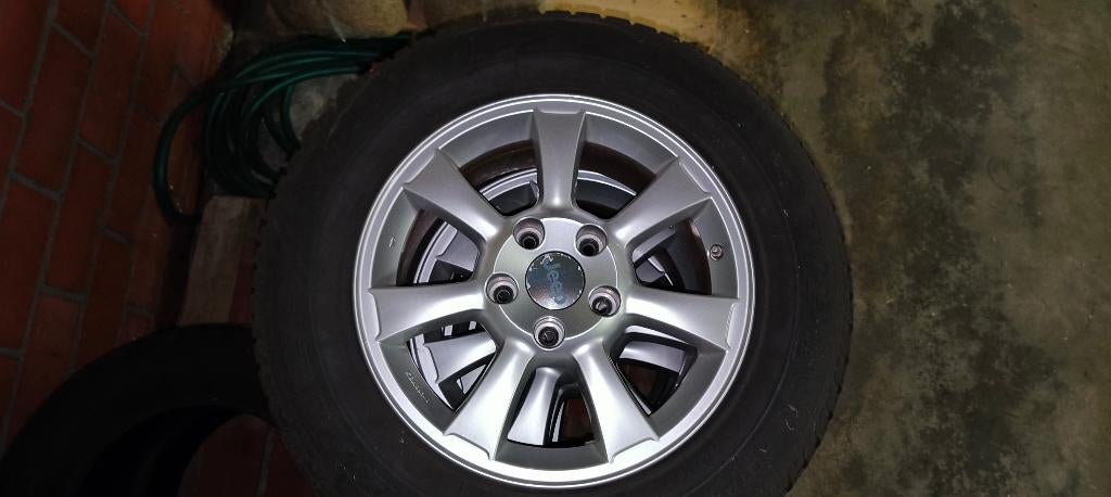 JEEP VELGEN  4stuks met winterbanden, Pneus hiver, 17 pouces, Enlèvement, Véhicule tout-terrain