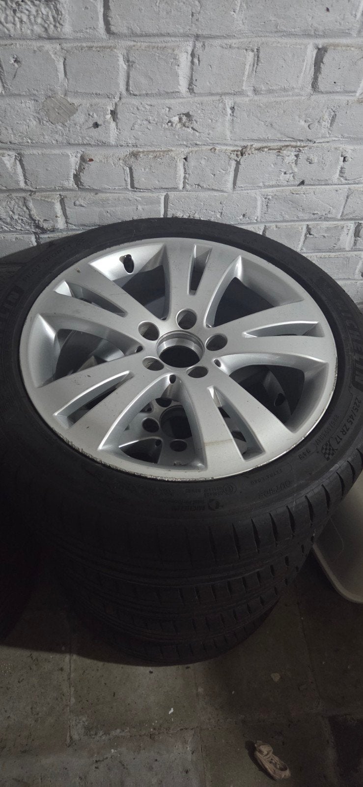Velgen Mercedes 5x112 17' met banden 225/45, Auto-onderdelen, Banden en Velgen, Ophalen, Band(en)