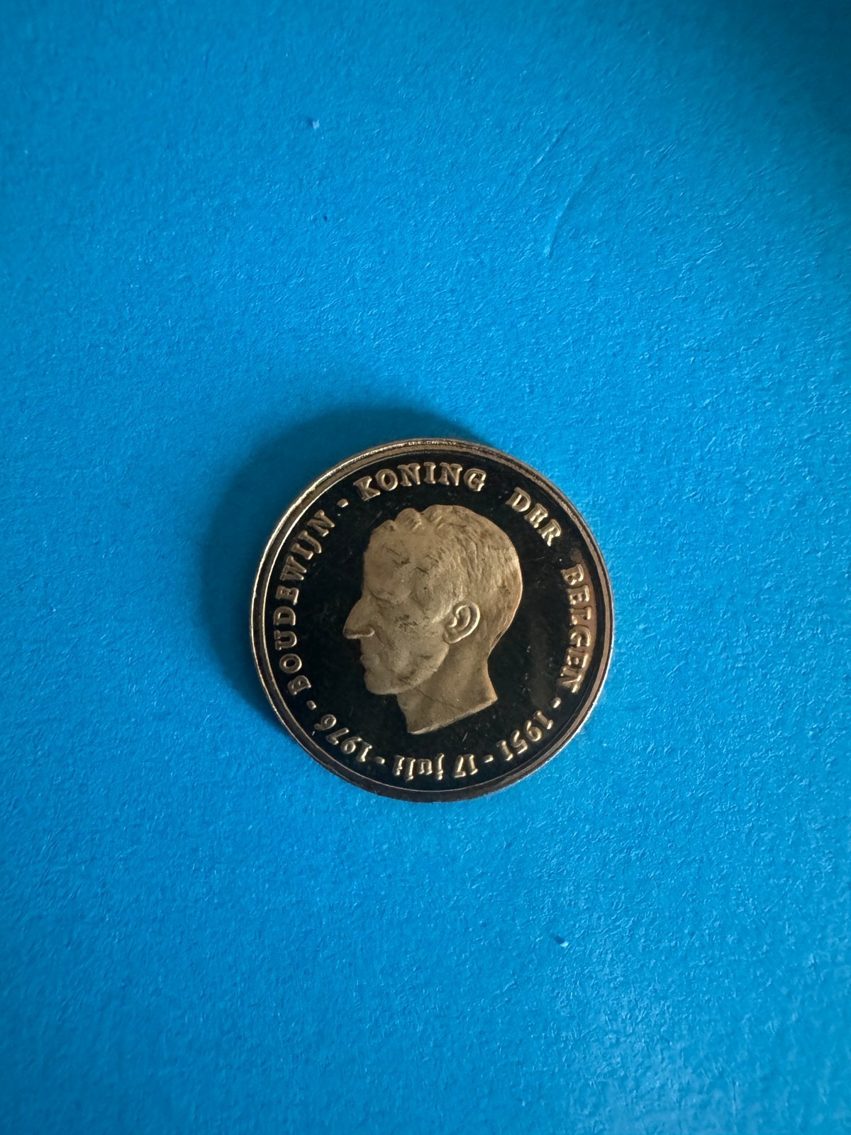 Gouden penning boudewijn Nederlands, Ophalen of Verzenden
