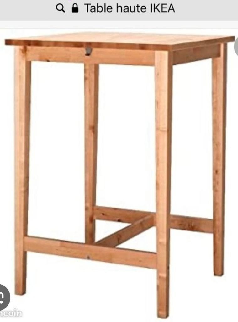 Houten statafel / bartafel IKEA - compact 70  70 cm, Huis en Inrichting, Barren, Ophalen, Gebruikt