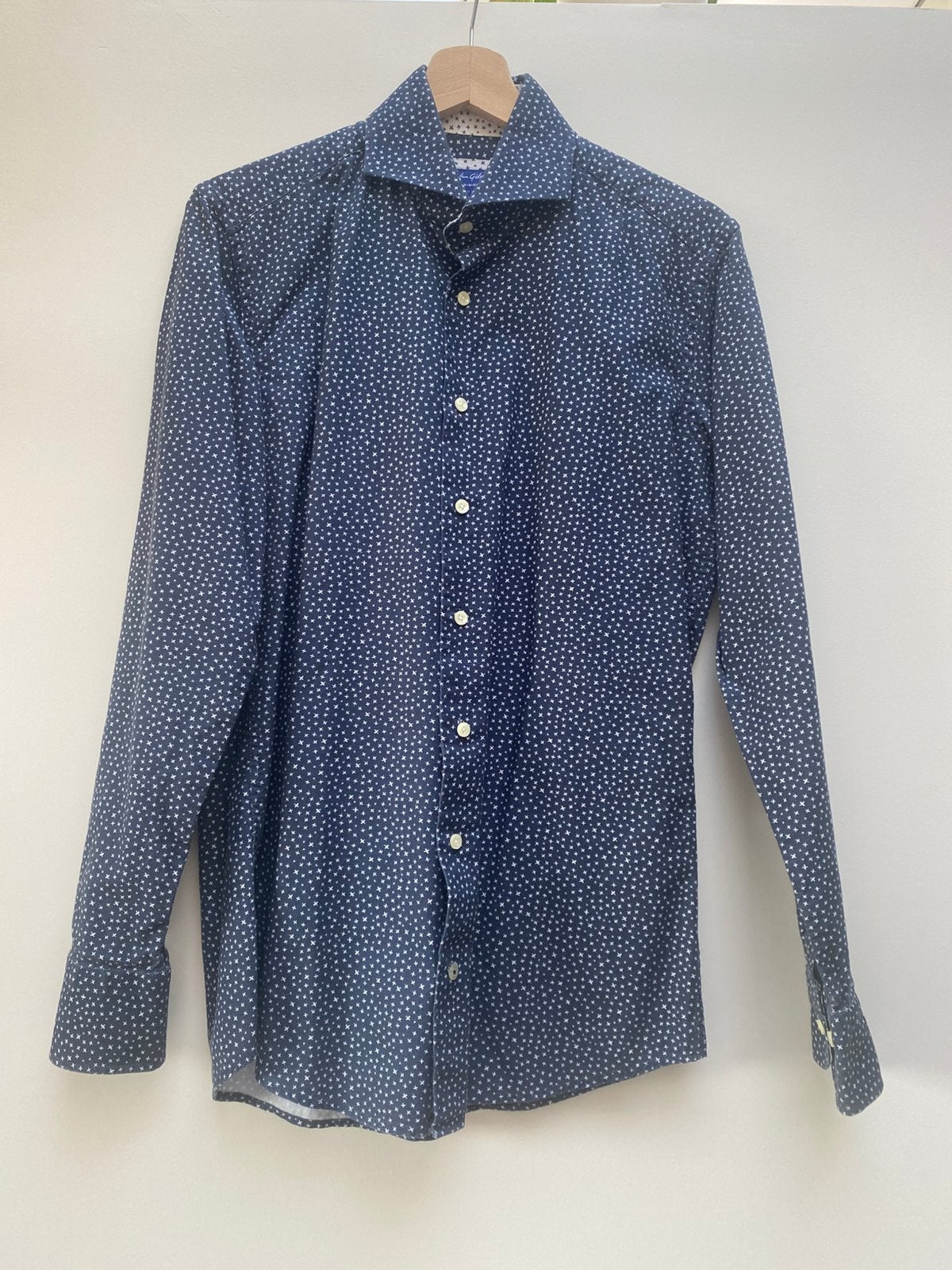 Hemd Van Gils - Slim Fit - Maat 38, Vêtements | Hommes, Enlèvement, Porté, Bleu, Tour de cou 38 (S) ou plus petit