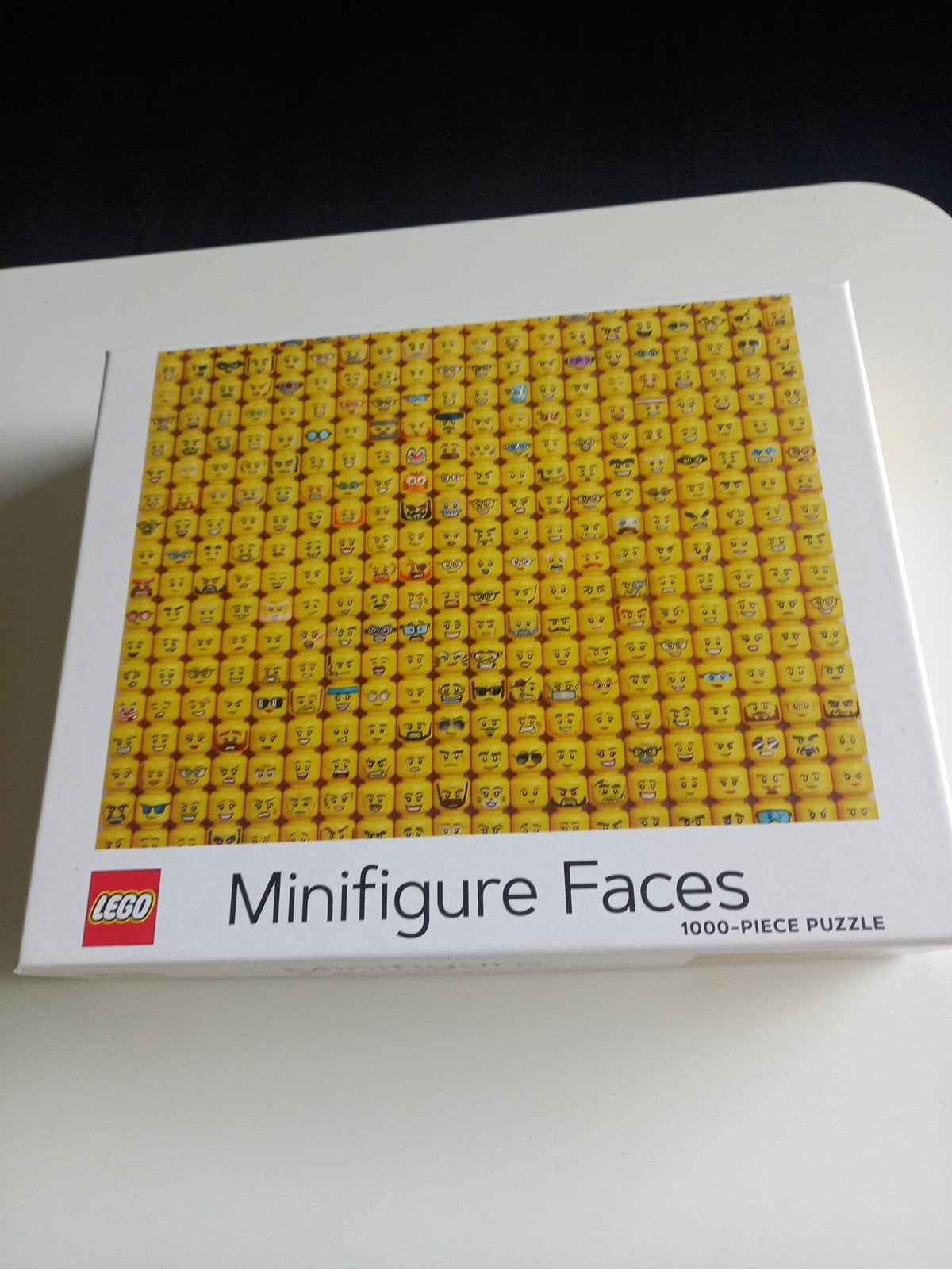 Lego Minifigure faces puzzel, Ophalen of Verzenden, 500 t/m 1500 stukjes, Zo goed als nieuw, Legpuzzel
