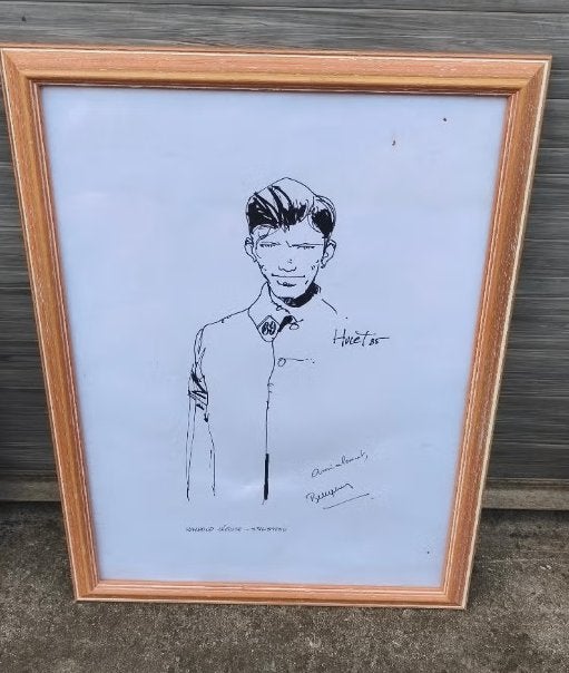 Dessin Raymond lécluse signe bucquoy, Antiek en Kunst, Kunst | Tekeningen en Fotografie, Ophalen of Verzenden, Tekening