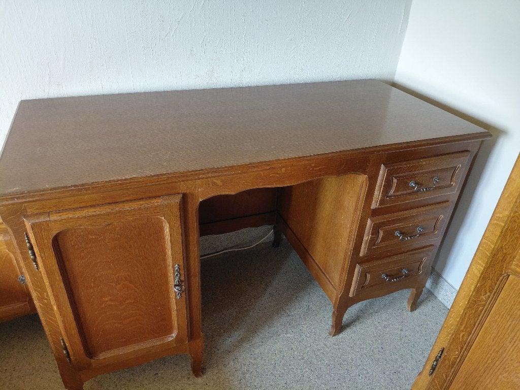 Bureau, Ophalen, Gebruikt, Antiek, Bruin
