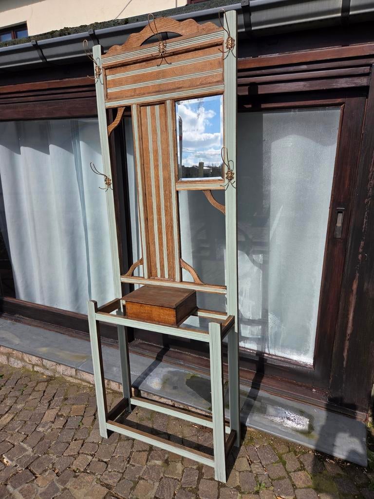 Superbe ancien porte-manteau vintage,  art déco, Enlèvement