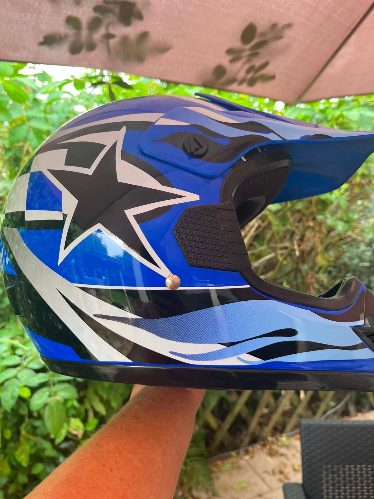 Casque moto cross en tres bon etat, Enlèvement ou Envoi, S