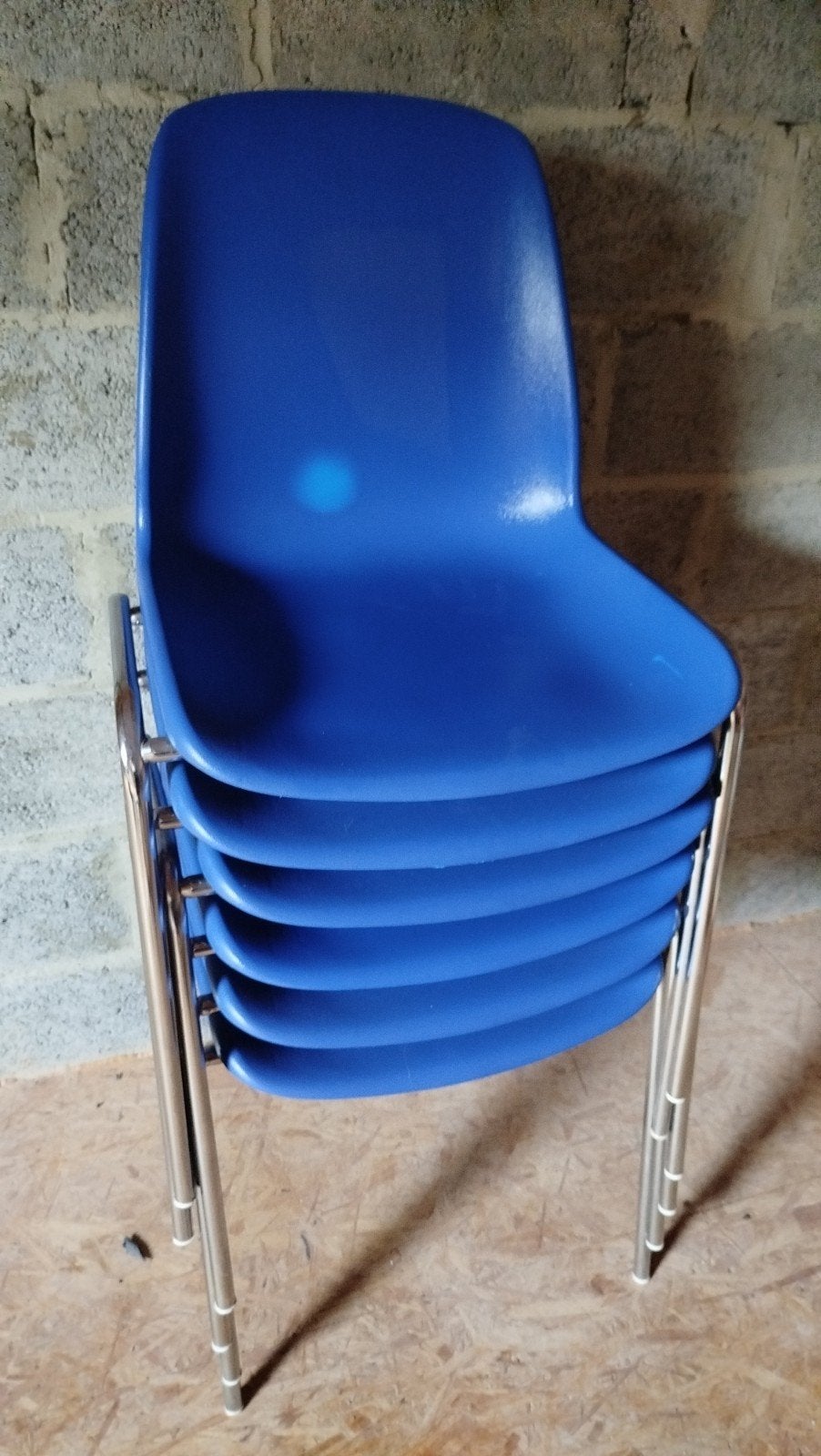 6 chaises de bureau, Enlèvement, Bleu