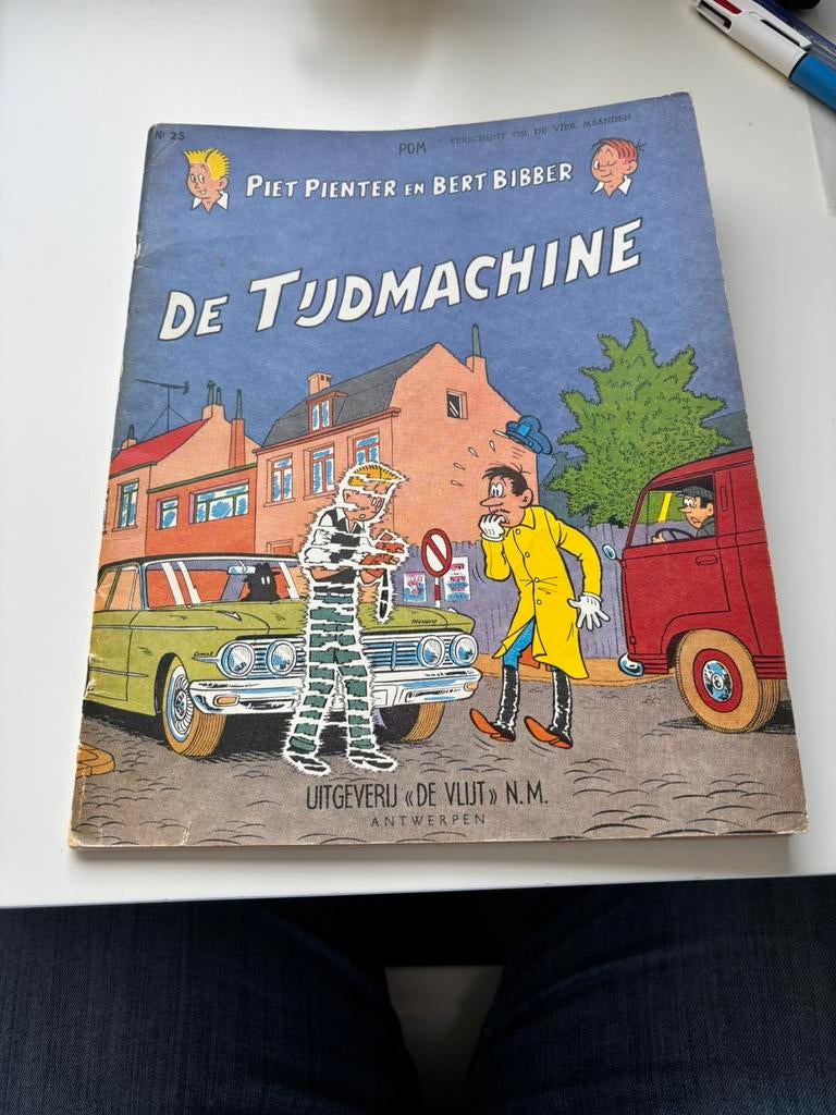 Piet Pienter en Bert Binber de tijdmachine eerste druk, Ophalen of Verzenden, Zo goed als nieuw