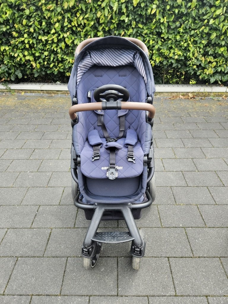 Buggy Easywalker Harvey3 Premium Sapphire Blue (met extra's), Gebruikt, Verstelbare duwstang, Ophalen, Kinderwagen