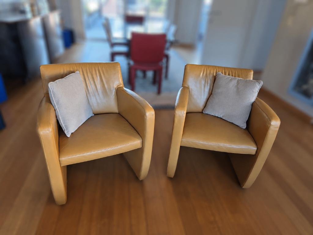 Leren stoelen (design), Ophalen, Gebruikt, Eenpersoons