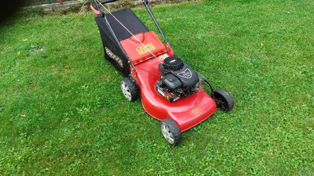 Grasmaaier met Briggs&Stratton motor zeer goede staat, Ophalen, Cirkelmaaier, Zo goed als nieuw, 40 t/m 49 cm