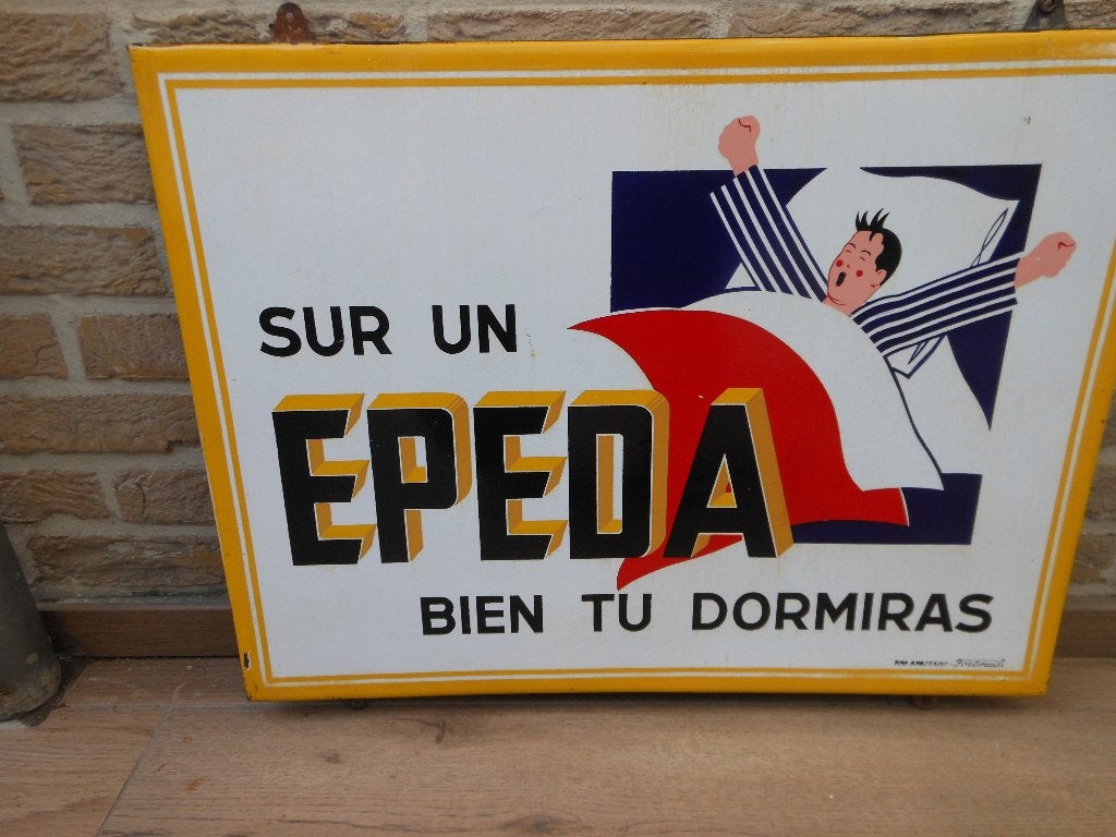 emaile reclamebord epeda, Ophalen, Gebruikt, Reclamebord