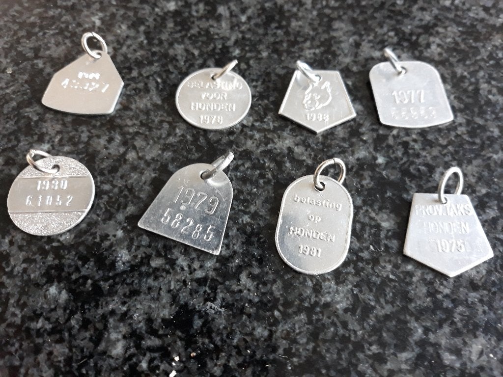 penning label belastingen voor honden, Ophalen of Verzenden