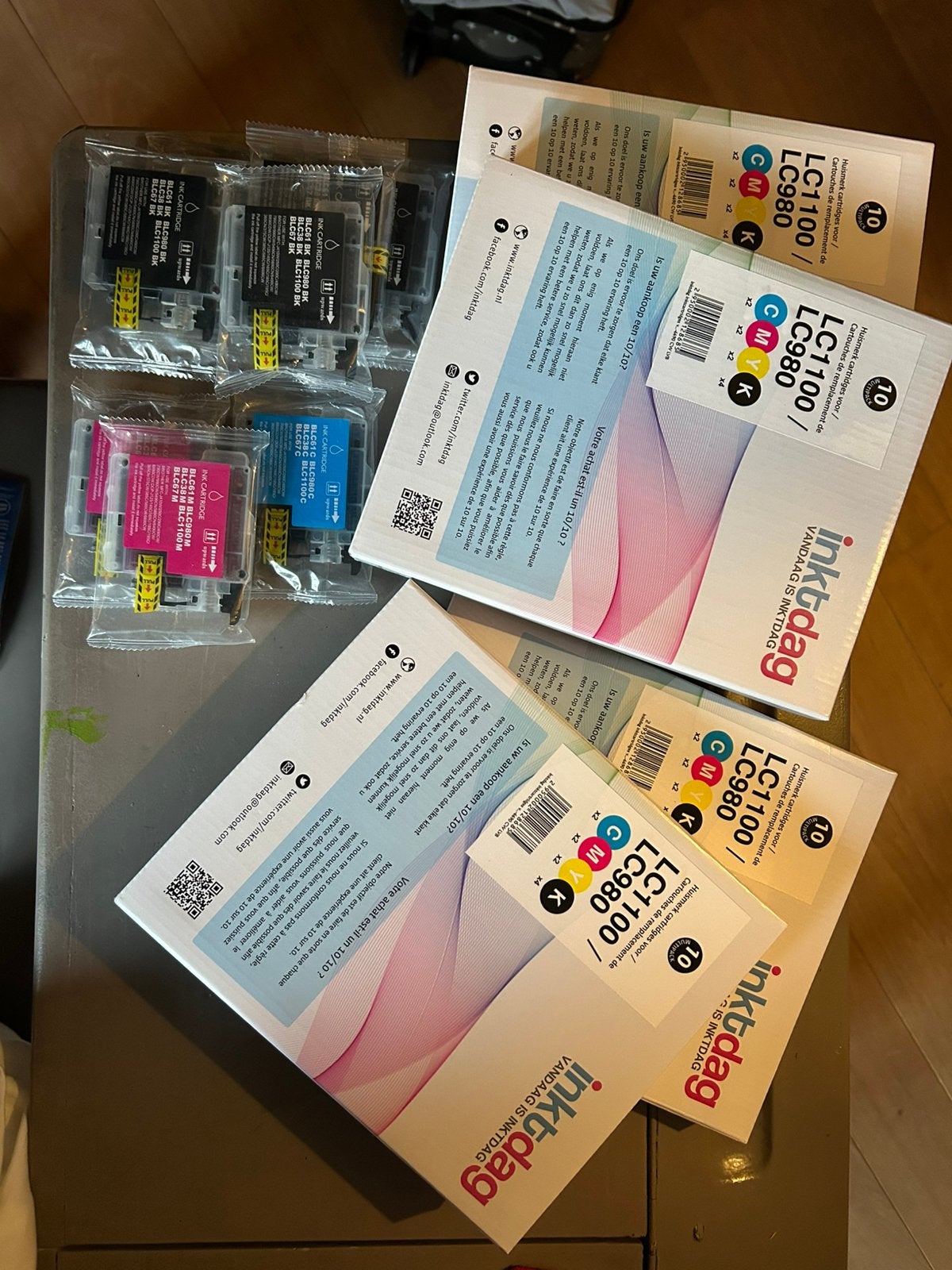 Set van 48 inktpatronen voor Brother-printers, Ophalen of Verzenden, Zo goed als nieuw, Cartridge