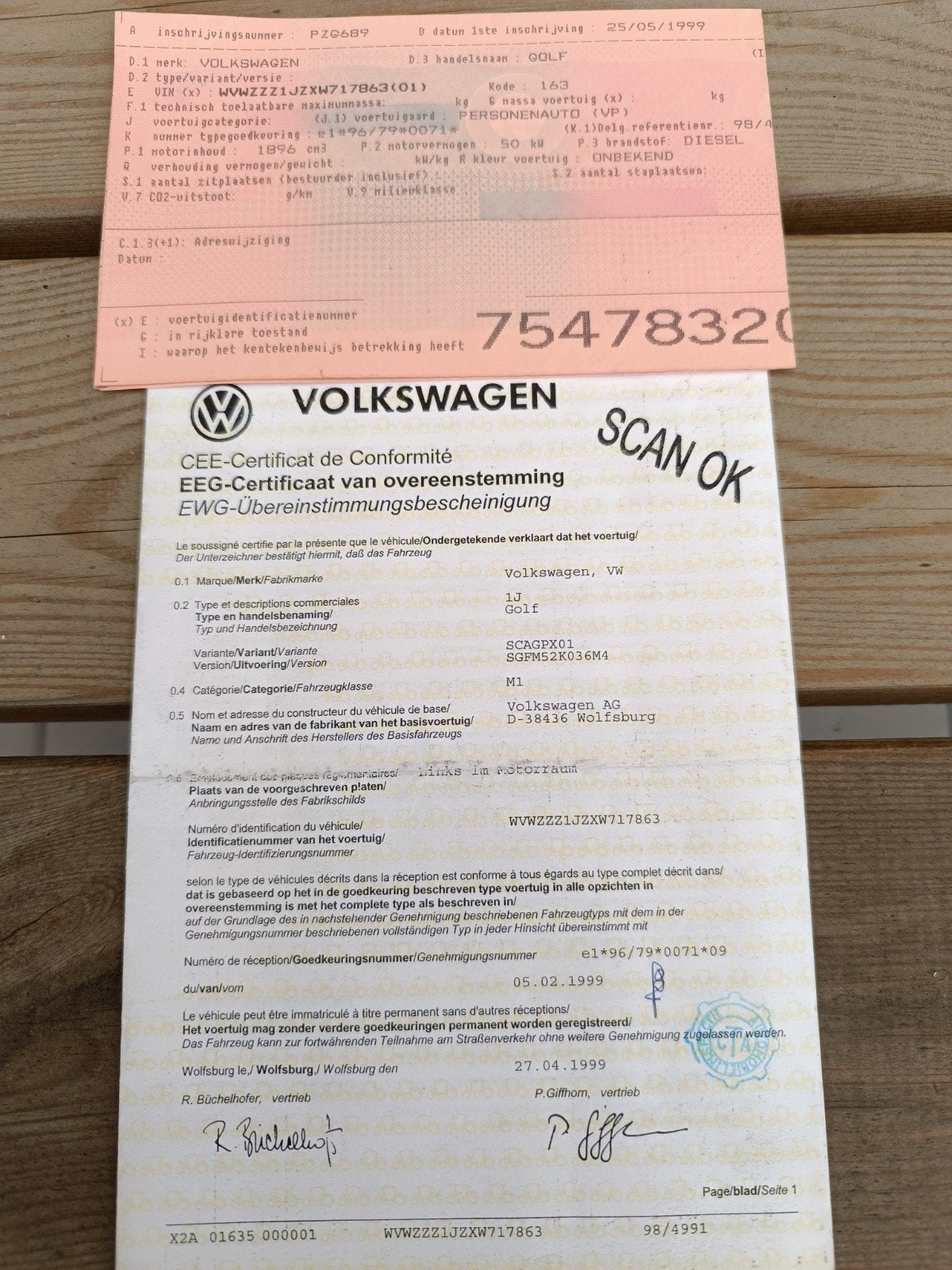 Volkswagen Golf 1.9 SDI Bwj 1999, Auto's, Voorwielaandrijving, Stof, 50 kW, Zwart