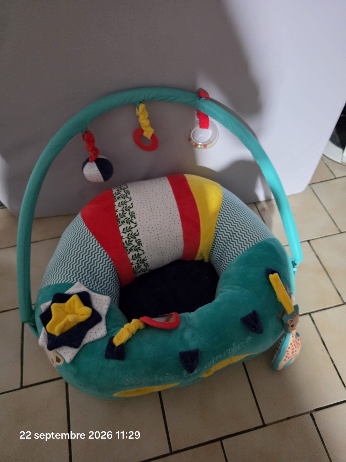fauteuil pour bébé Sophie la girafe + arche de jeu, Enlèvement, Comme neuf, Autres marques