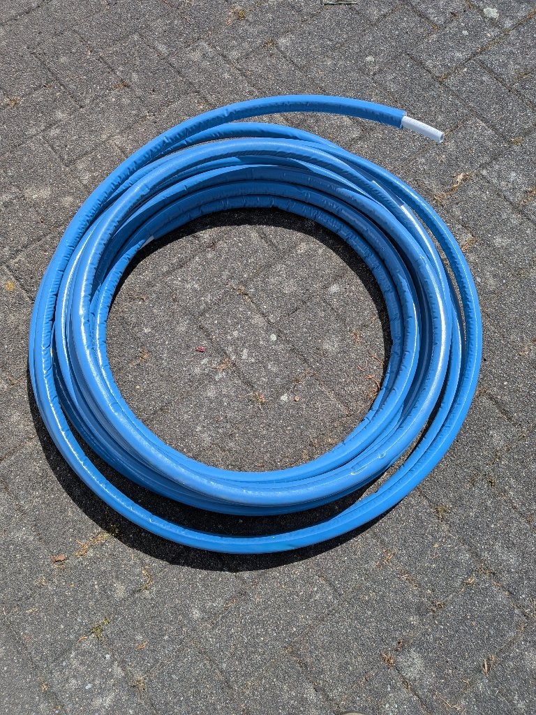 Geïsoleerde alpex 16mm blauw +/- 20m, Doe-het-zelf en Bouw, Buizen en Afvoer, Ophalen, Minder dan 20 mm, 6 meter of meer, Overige typen
