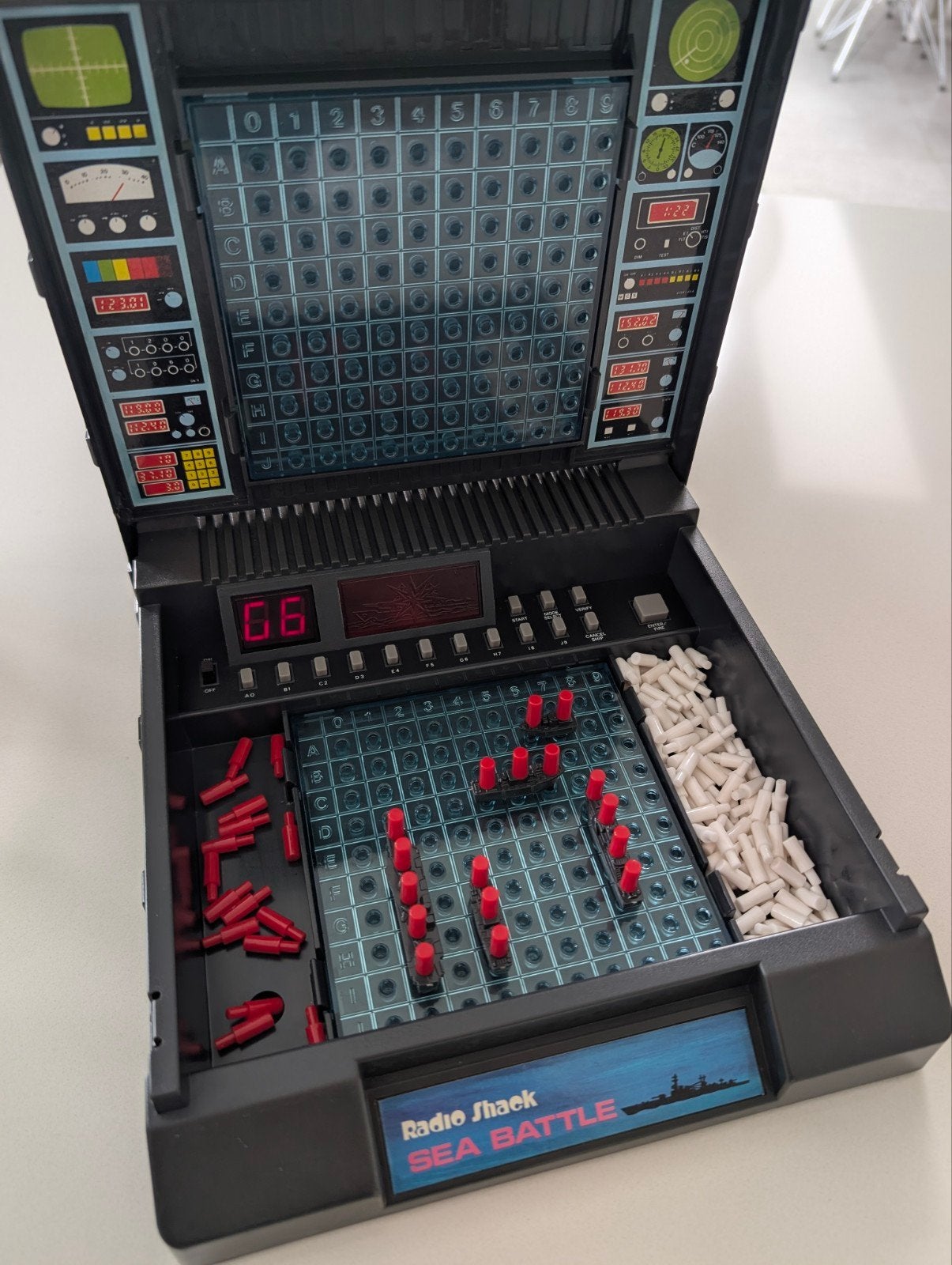 retro elektronische zeeslag 100% werkend en compleet, Ophalen of Verzenden