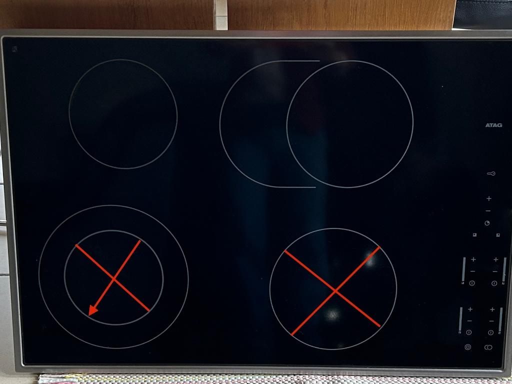 ATAG kookplaat voor wisselstukken, Maison & Meubles, Cuisine | Ustensiles de cuisine, Utilisé, Enlèvement
