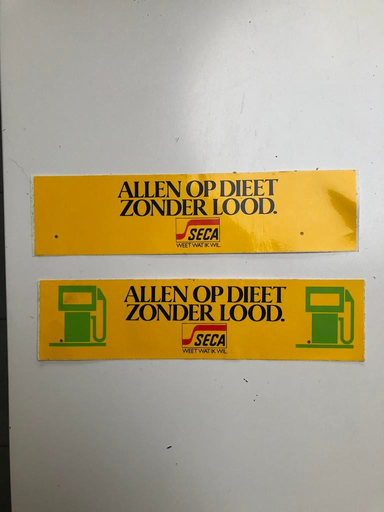 Twee stickers: reeks Seca, Verzamelen, Ophalen of Verzenden, Nieuw, Bedrijf of Vereniging