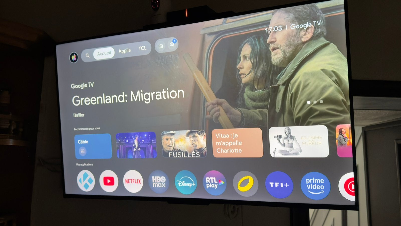 TV 43 pouces 4K TCL. Etat neuf et garanti., Enlèvement, Comme neuf
