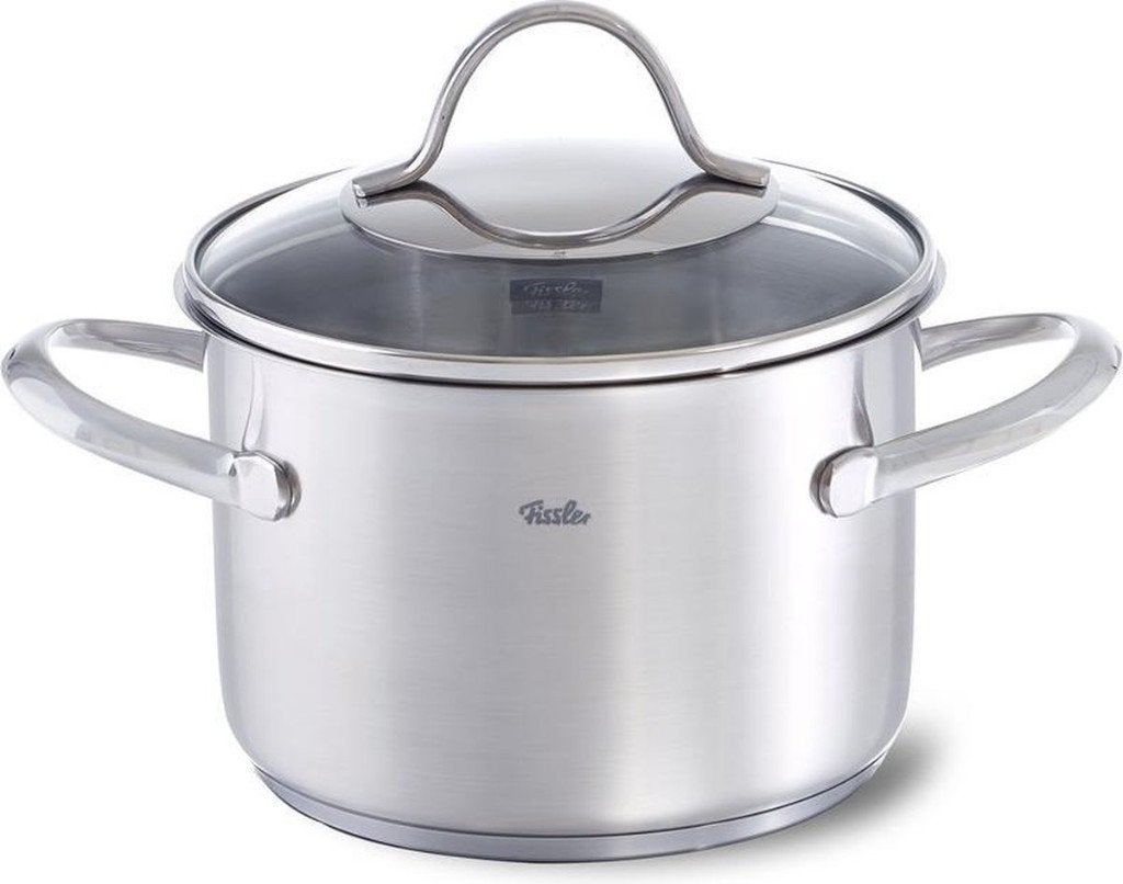 Nieuw | Fissler Paris Hoge Kookpan met Glazen Deksel  Ø 16cm, Huis en Inrichting, Keuken | Potten en Pannen, Kookpan of Snelkookpan