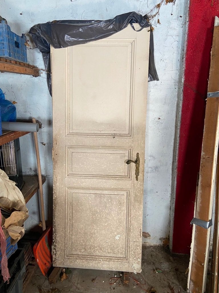 2 houten deuren, Doe-het-zelf en Bouw, Ophalen, Gebruikt, 80 tot 100 cm, Minder dan 200 cm