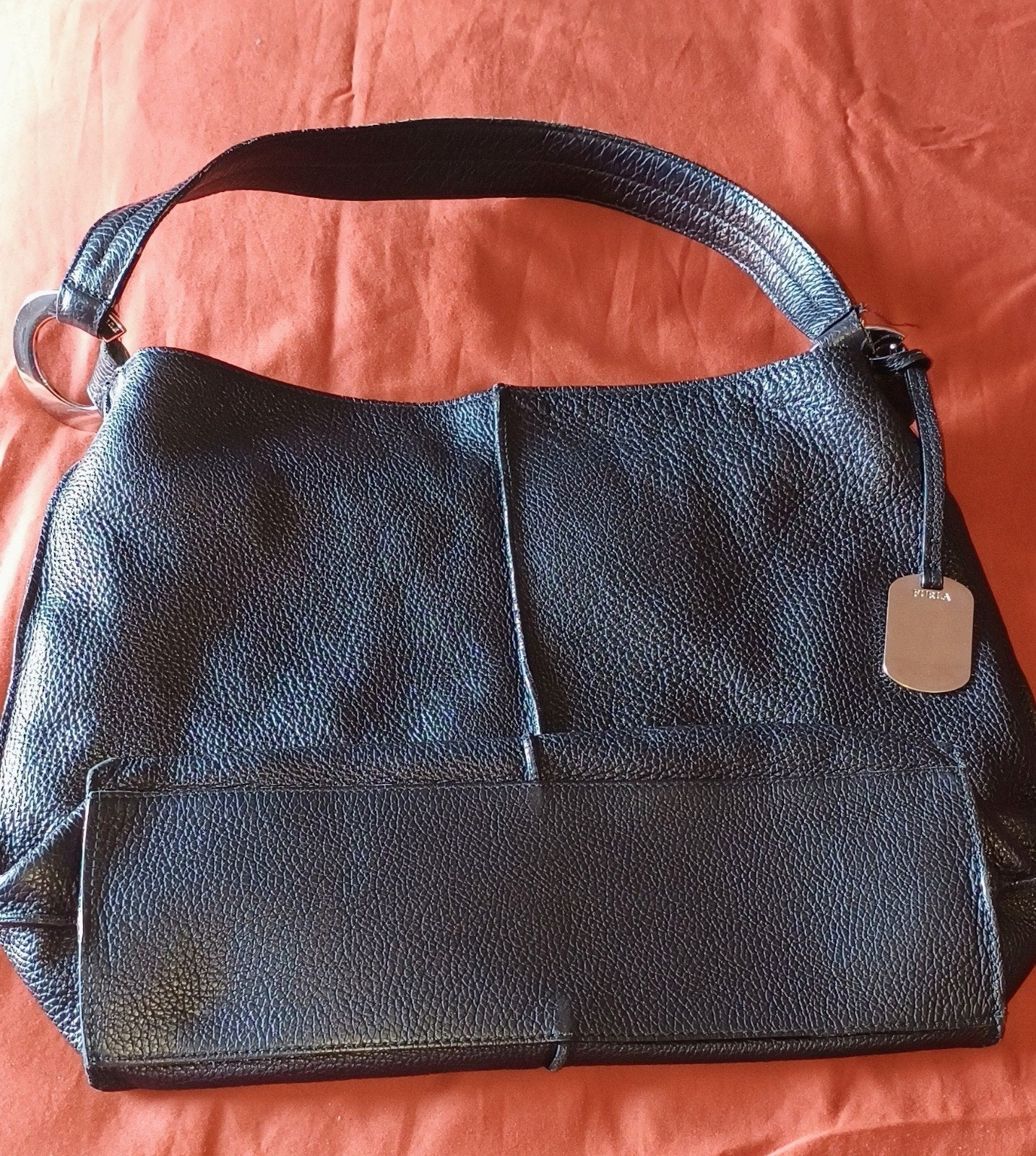 handtas Furla, Ophalen of Verzenden, Gebruikt, Zwart, Handtas