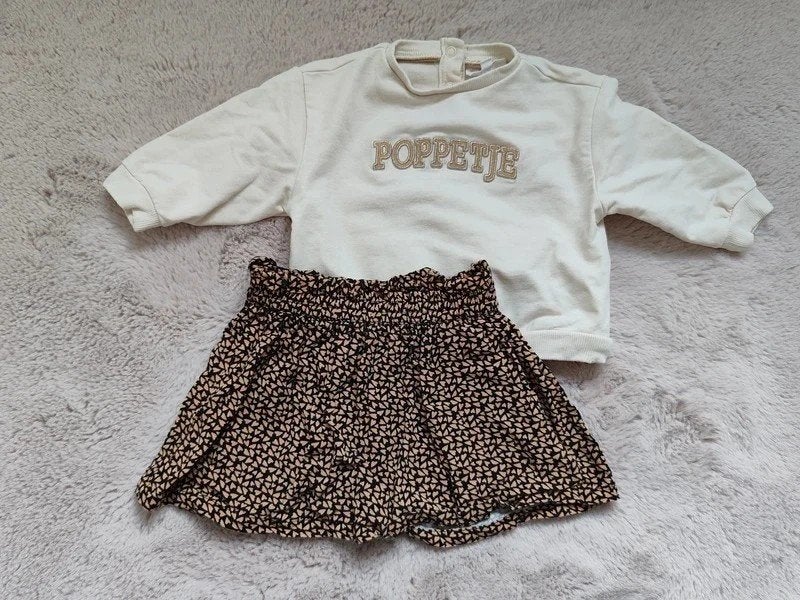 Jbc setje, Kinderen en Baby's, Babykleding | Maat 68, Meisje, Ophalen of Verzenden, Zo goed als nieuw, Setje
