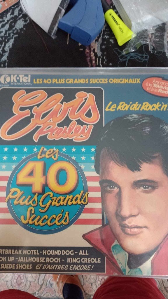 Elvis lp, les 40 plus grands succes, dubbel lp, Franse pers., Cd's en Dvd's, Vinyl | Rock, Gebruikt, Ophalen of Verzenden, Dubbel-LP