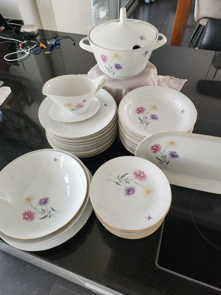 Vintage eet en koffieservice, Ophalen