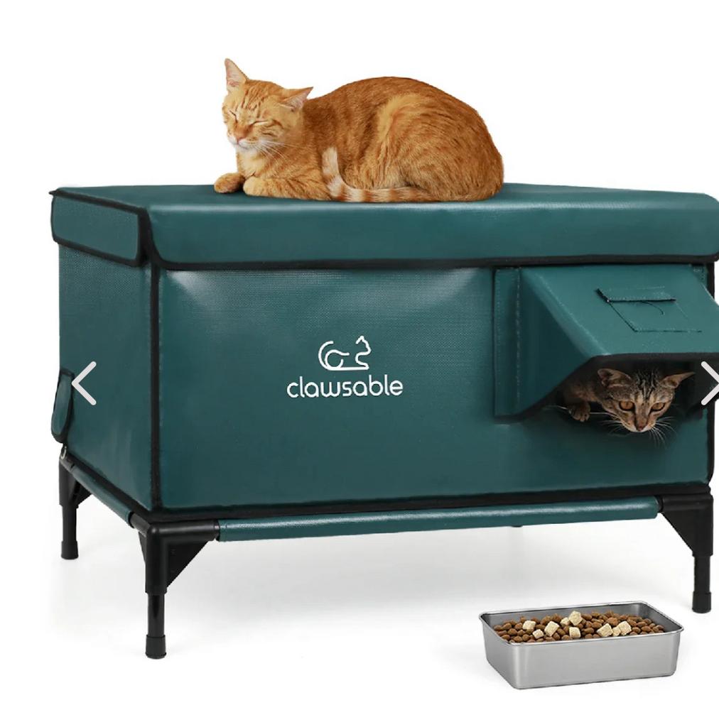 Kat huisje kattenhuis buitenhuis, Dieren en Toebehoren, Ophalen, Zo goed als nieuw
