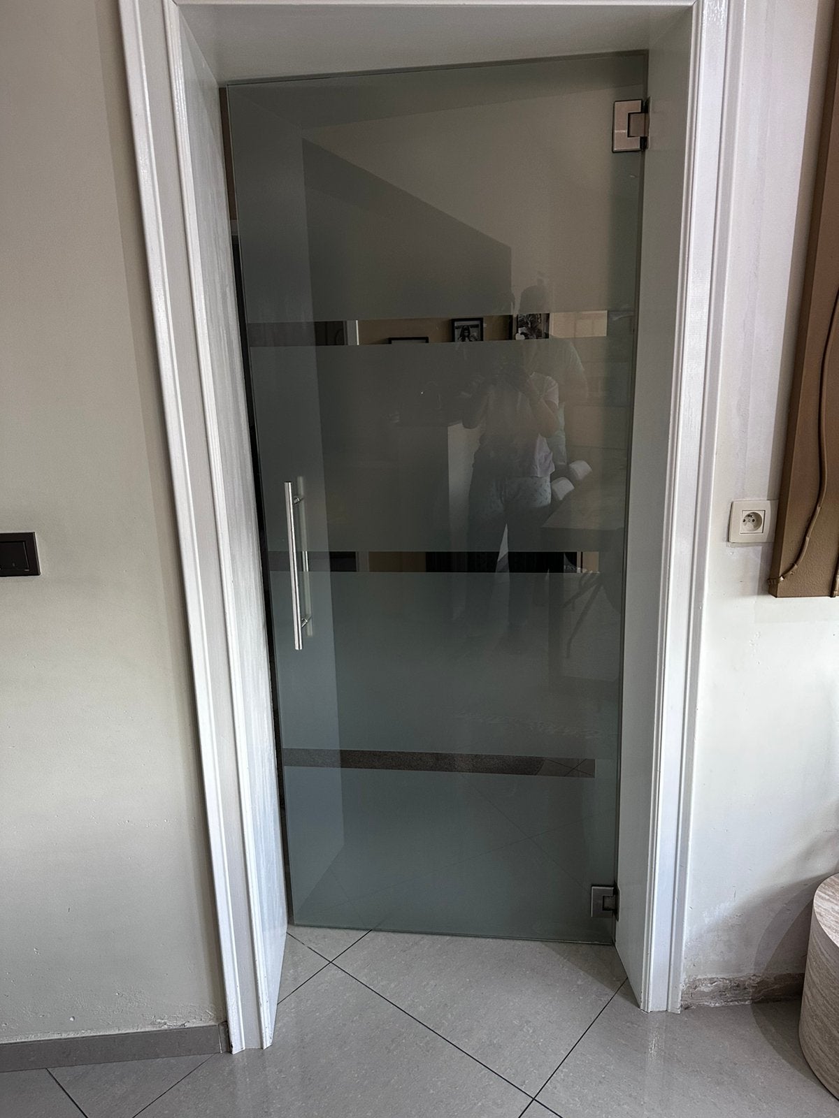 Porte en verre 2m/83cm, Bricolage & Construction, Enlèvement, Utilisé