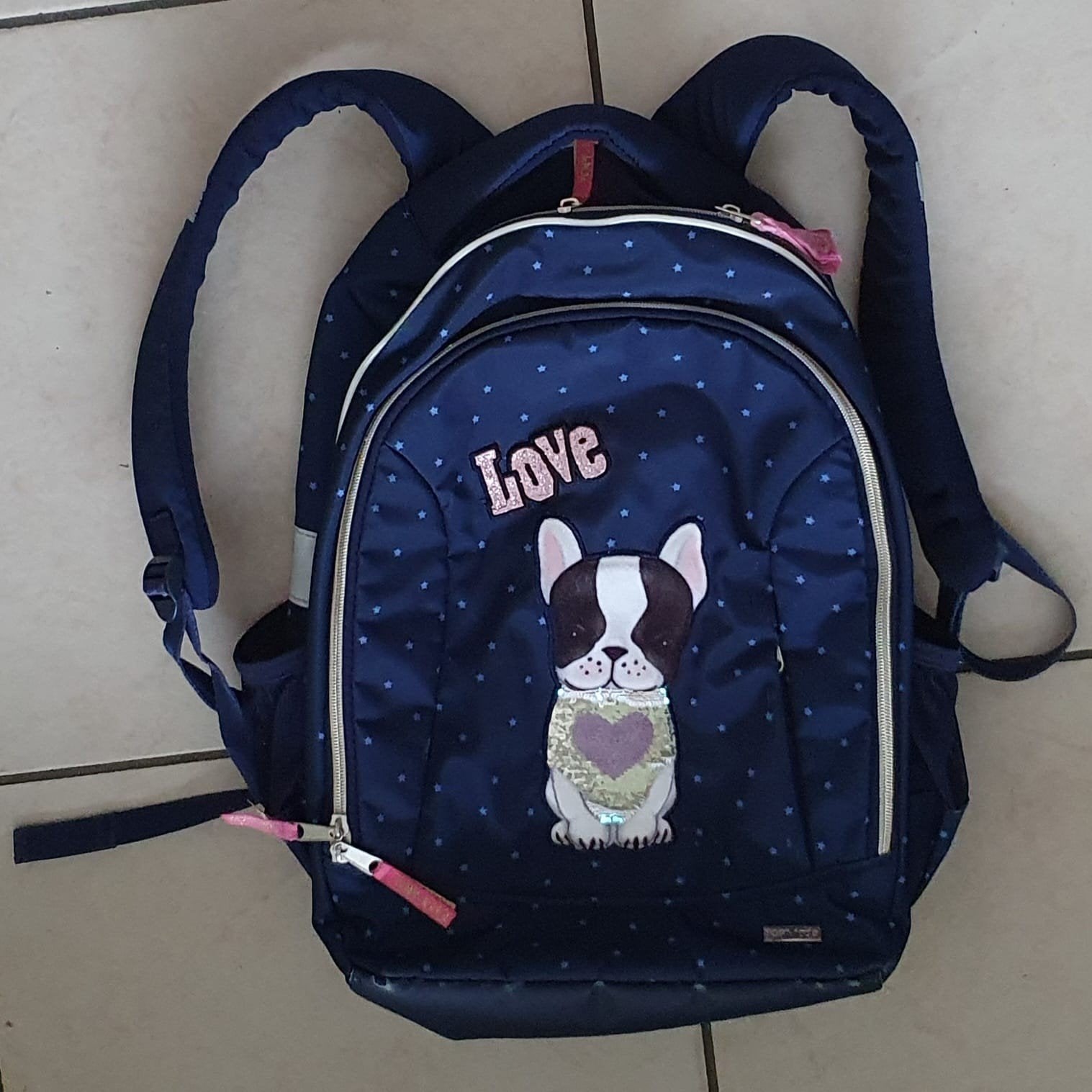Set 2 schooltassen - TOPModel Bulldog en Dakine 25L, Overige kleuren, Rugtas, 40 tot 50 cm, Ophalen of Verzenden
