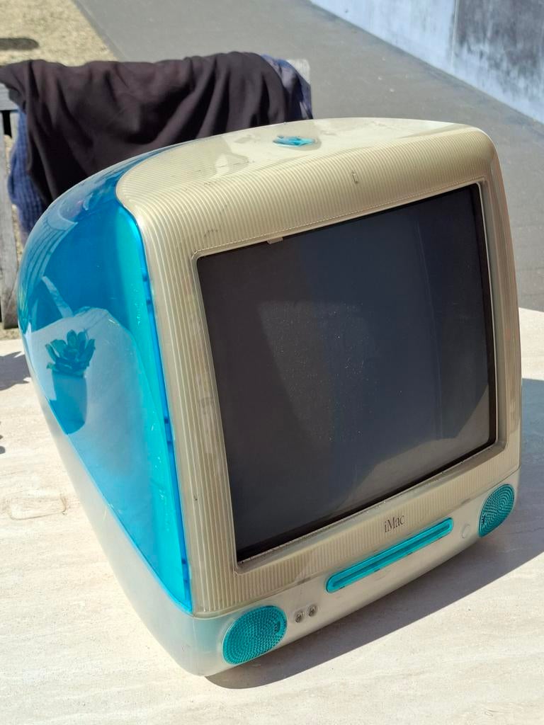 Apple IMAC 5521 vintage turkoois computer, Computers en Software