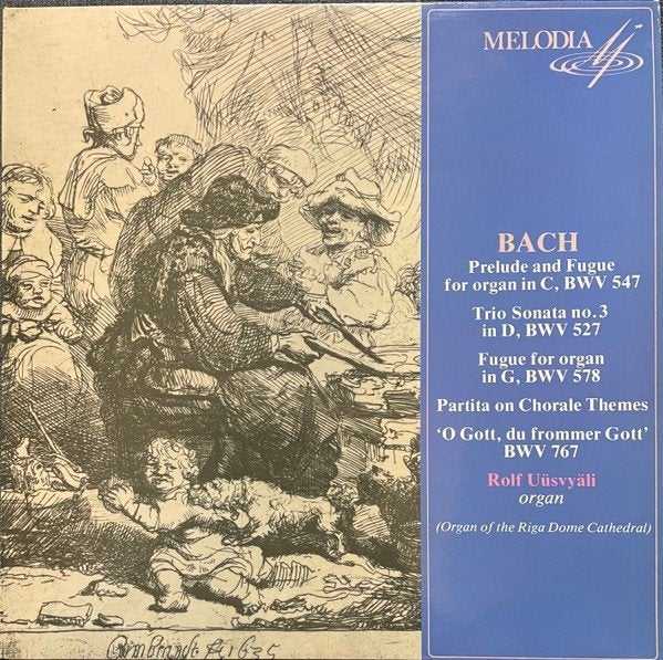 LP/ Jean-Sébastien Bach, Rolf Uusväli — Bach), CD & DVD, Comme neuf, Enlèvement, Bach, LP