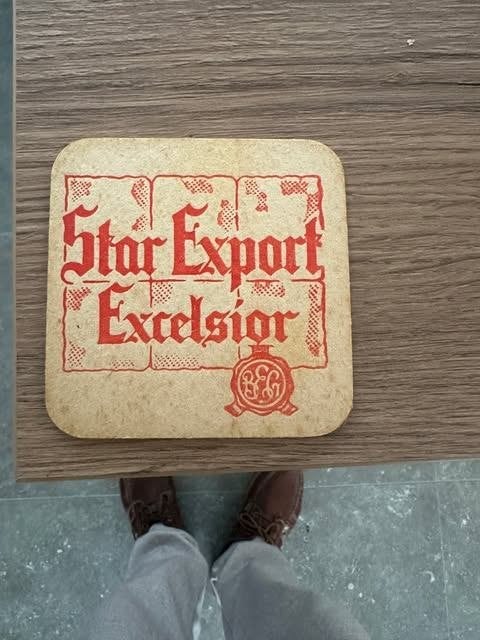 Sous-verre en feutre à bière Star Export Excelsior, Enlèvement ou Envoi, Utilisé, Sous-bock, Autres marques