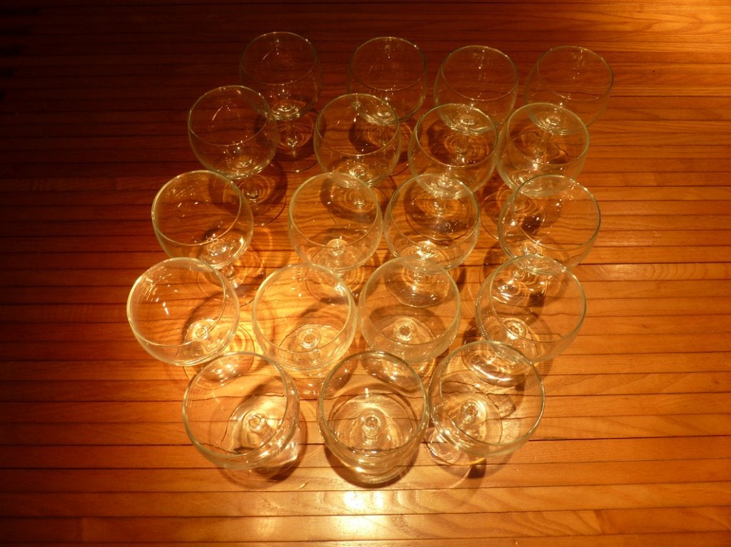 wijnglazen, Ophalen, Gebruikt, Glas, Glas of Glazen
