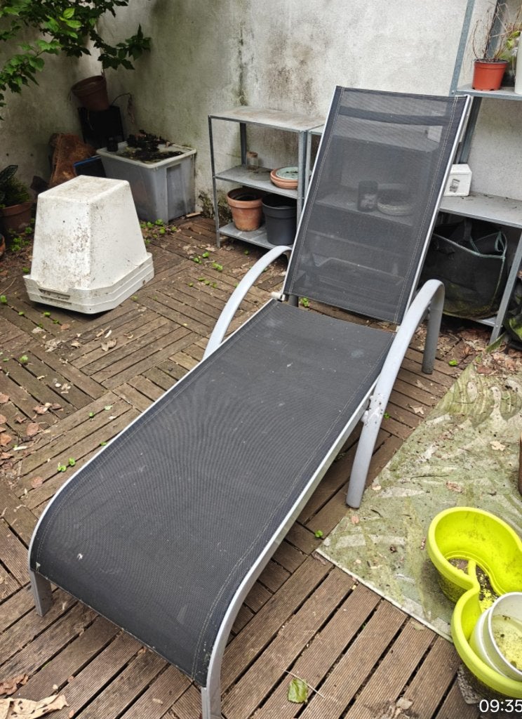 Chaises de jardin x2, Jardin & Terrasse, Enlèvement, Utilisé, Métal, Ajustable