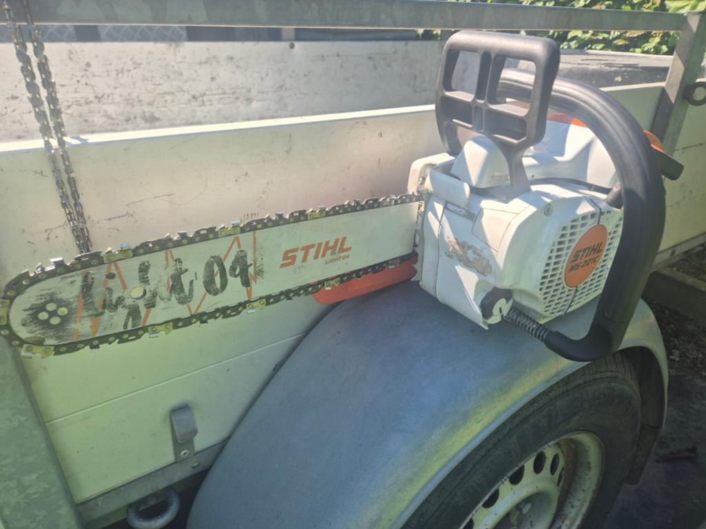 Stihl MS 201 C-M  kettingzaag TOPSTAAT 2024!, Tuin en Terras, Ophalen of Verzenden, Zo goed als nieuw, Stihl