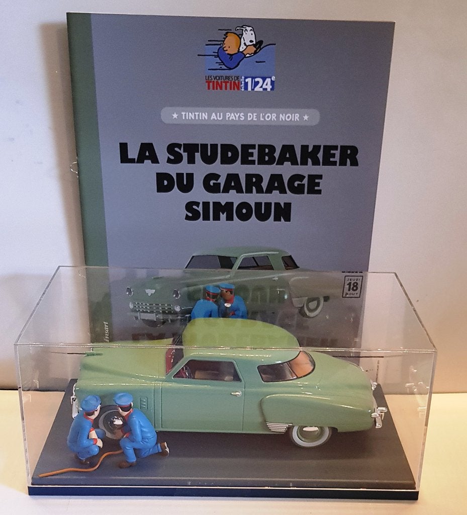 Les voitures de Tintin 1/24 "LA STUDEBAKER DU GARAGE SIMOUN", Collections, Envoi, Tintin, Neuf, Statue ou Figurine