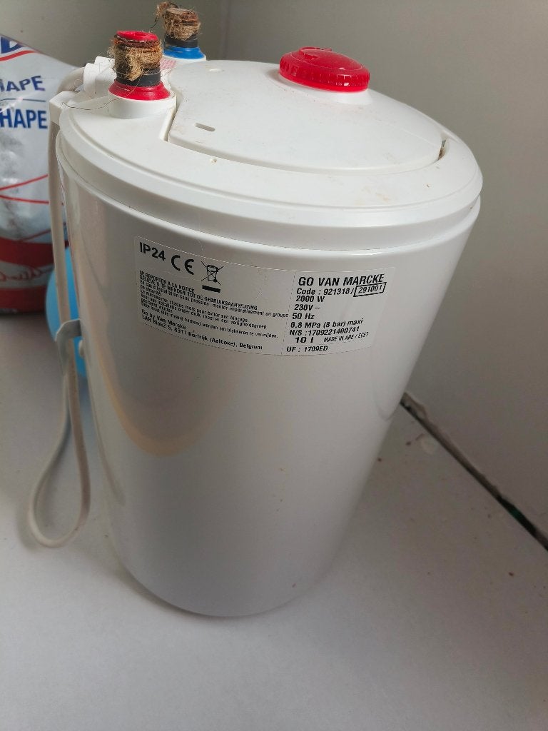 Elektrische keukenboiler Van Marcke GO 10l, Doe-het-zelf en Bouw, Ophalen, Gebruikt, Boiler, Minder dan 20 liter