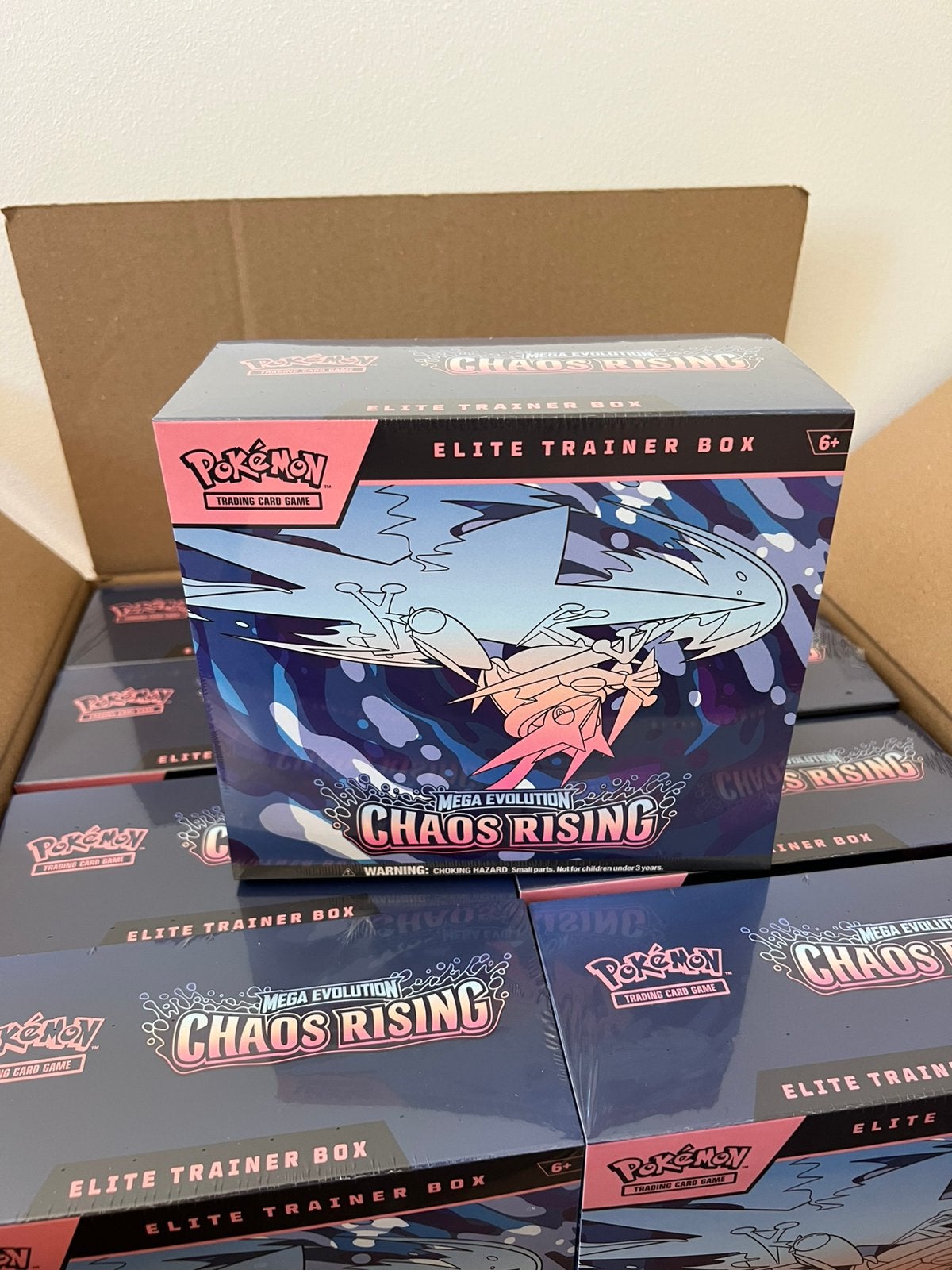 Open Case 10x Pokémon Chaos Rising Elite Trainer Box Sealed, Hobby en Vrije tijd, Verzamelkaartspellen | Pokémon, Ophalen, Nieuw